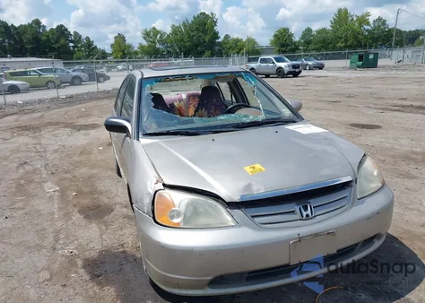 2001 Honda Civic Ex из США, поврежденный, VIN 2HGES26751H531760